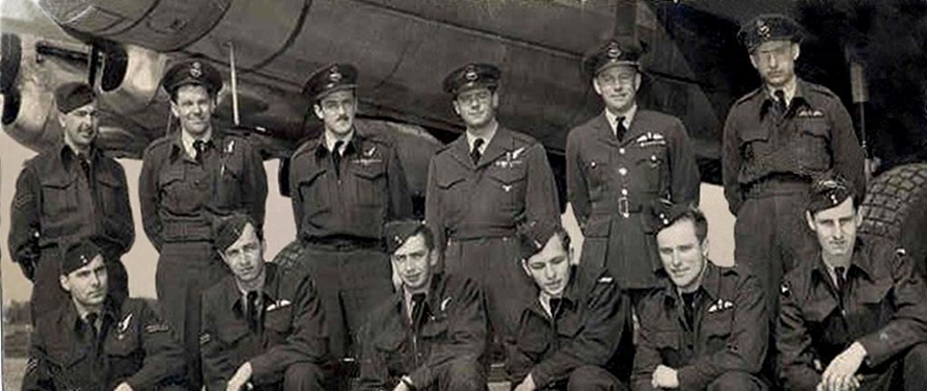 Crew with 408 Sqn Lancaster